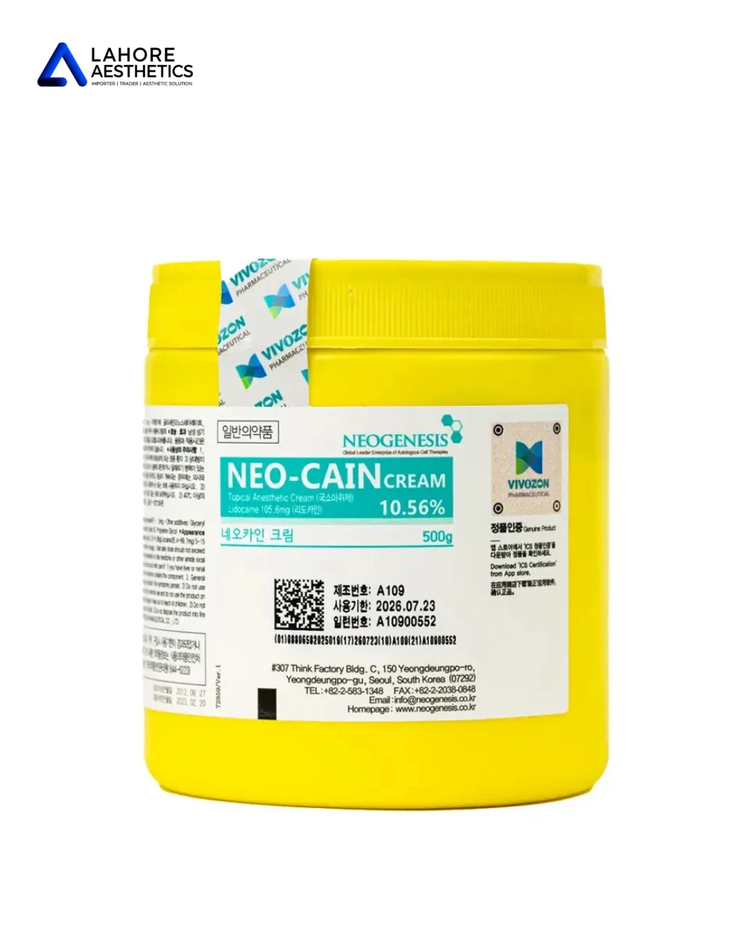 Neo-Cain Numbing Cream (Jar)